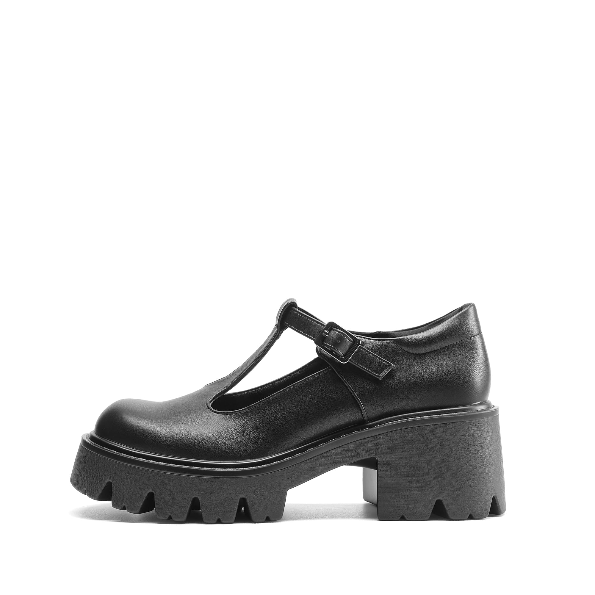 DREAM PAIRS Frauen Chunky Plattform Mary Janes Schuhe Süß Lolita Prinzessin Schuhe mit T-Riemen