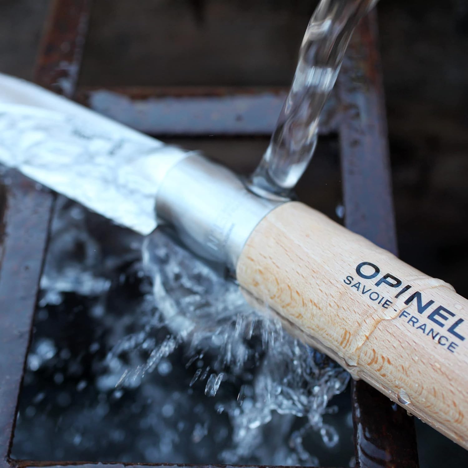 Opinel Giant No13 Stainless Steel Knife - Beechwood Handle