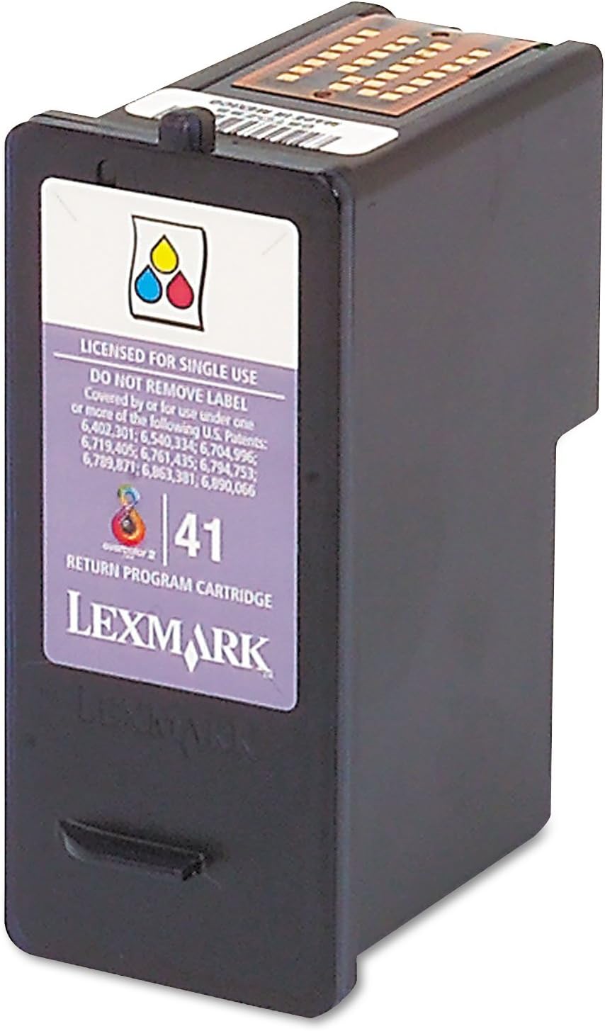 Lexmark 18Y0141 (41) Color Print Cartridge, Tri-Color, in Retail Packaging
