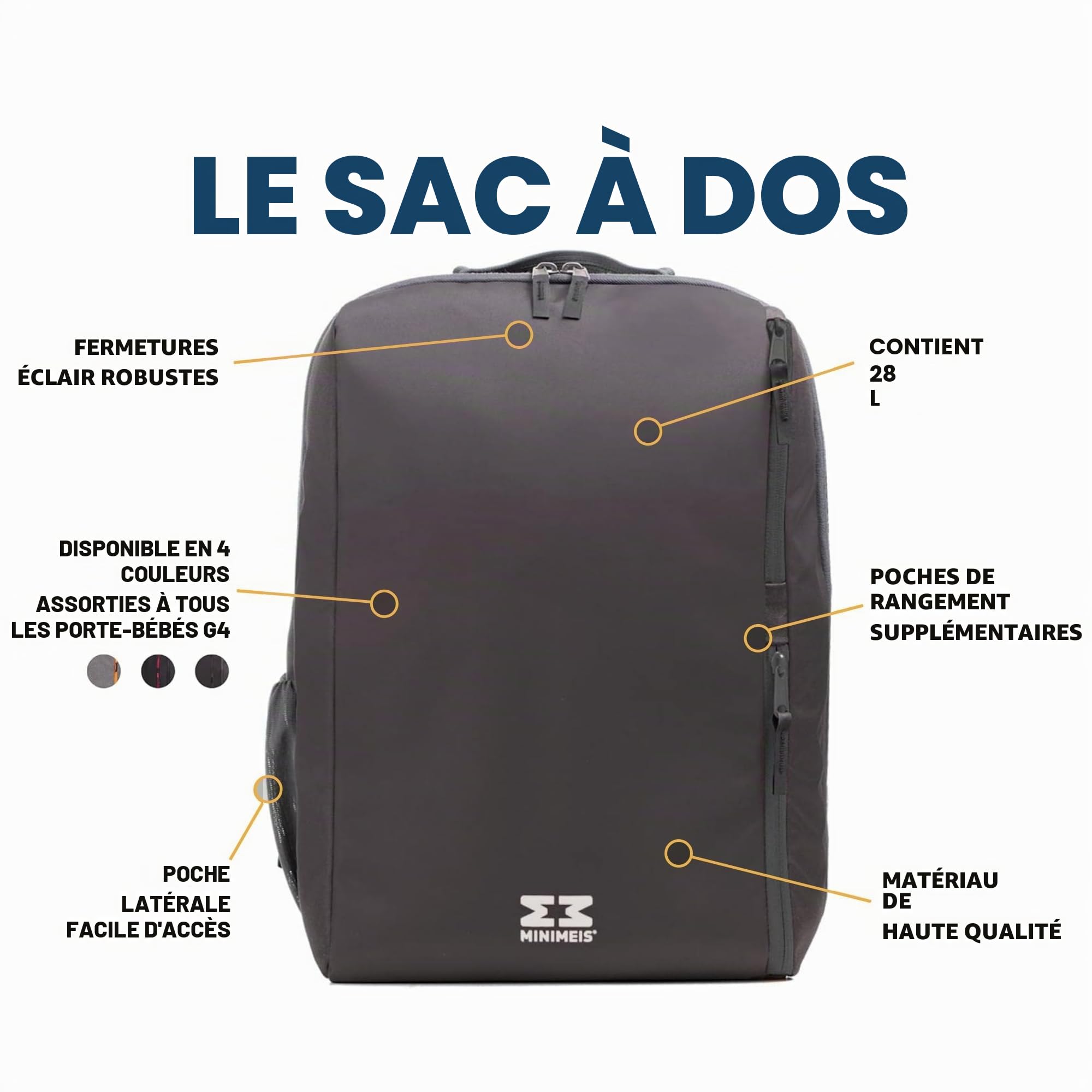 MiniMeis G4 Sac à dos Mixte (lot de 1)
