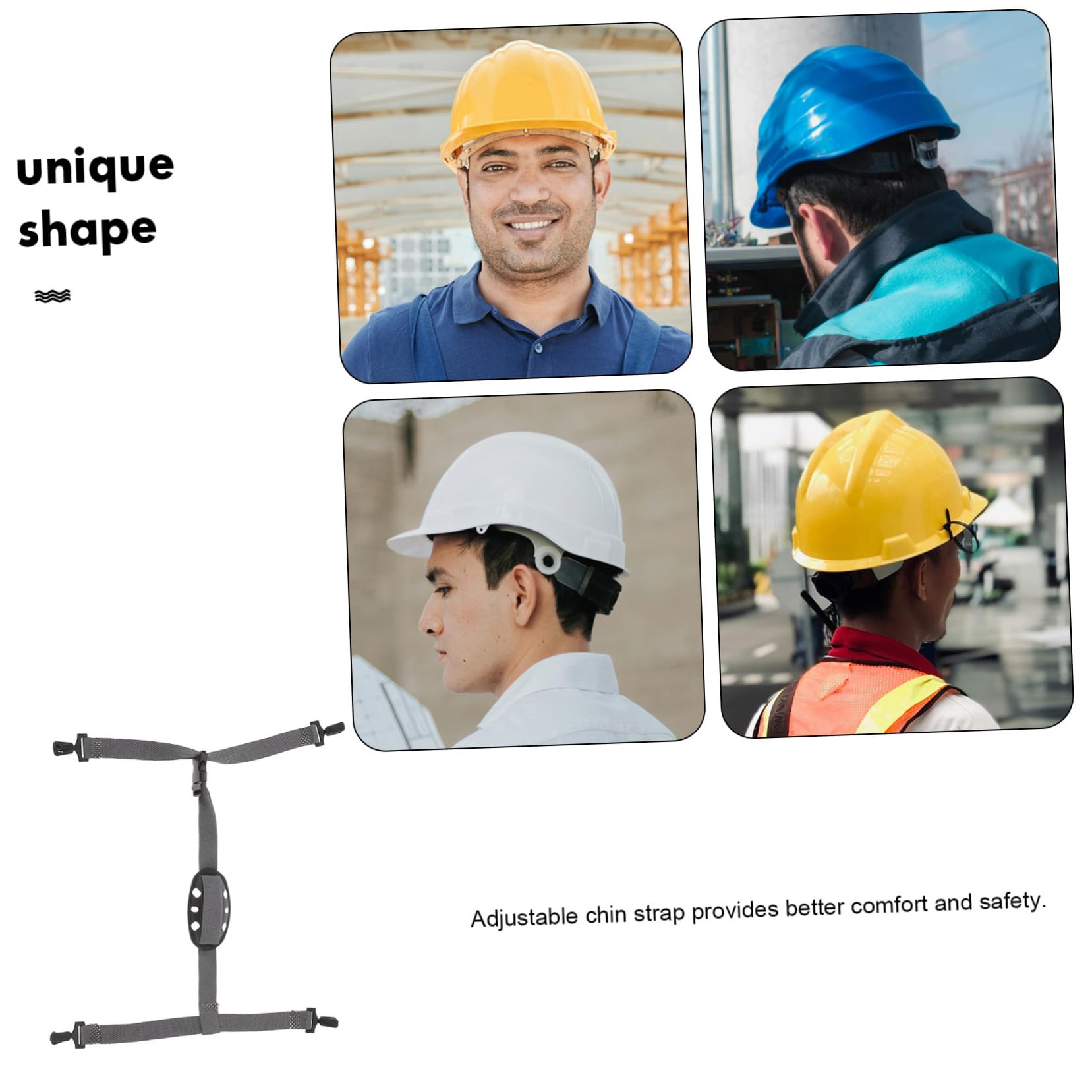 SOLUSTRE 10stücke Verstellbarer Kinnriemen Für Schutzhelme Kompatibel Mit Meisten Bauhelmen Leicht Sicher Und Praktisch Für Baustellen Anpassbare Passform Für Optimalen Komfort