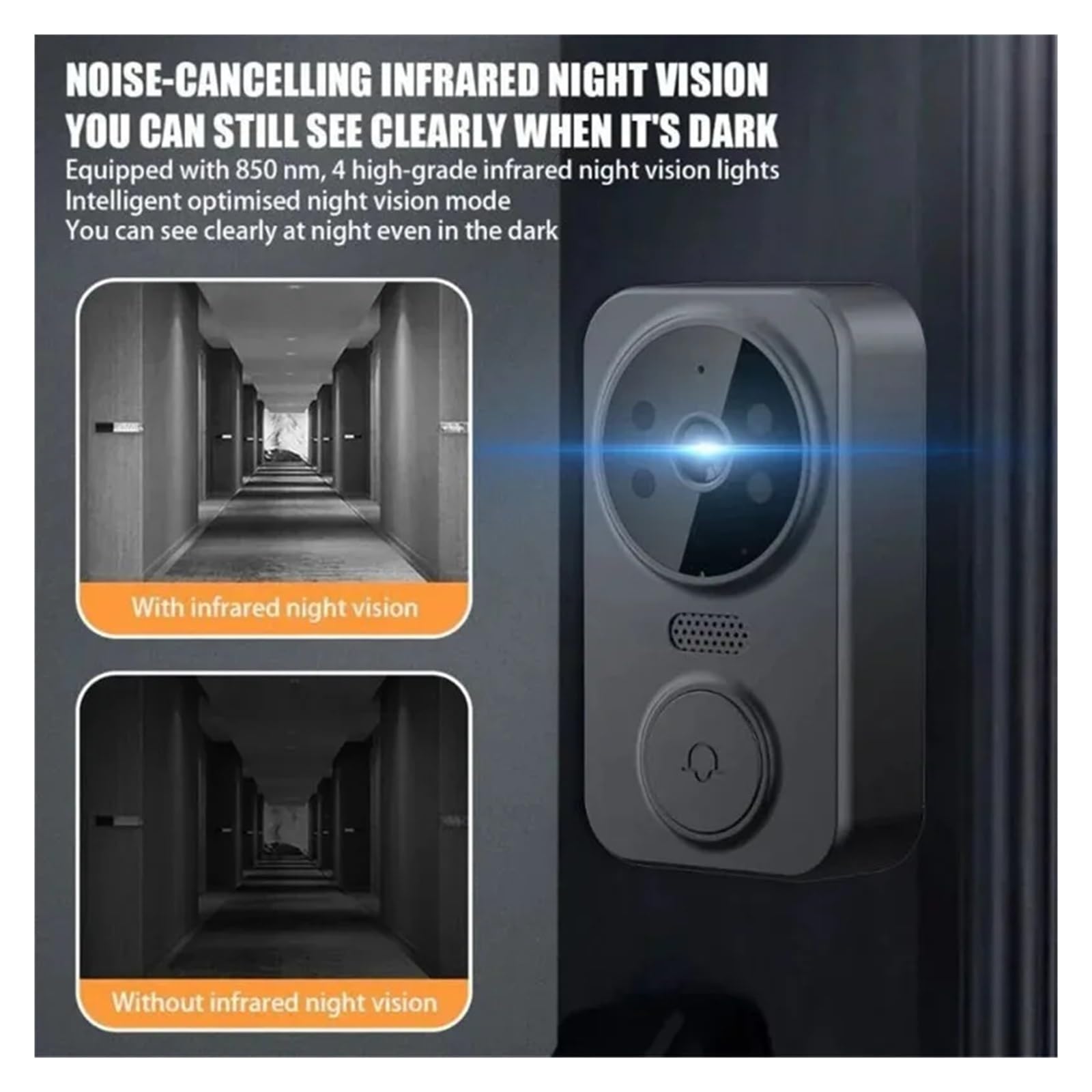 Videocamera for campanello video wireless intelligente