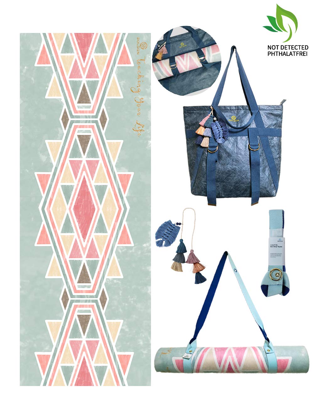 yoga mat and bag combo