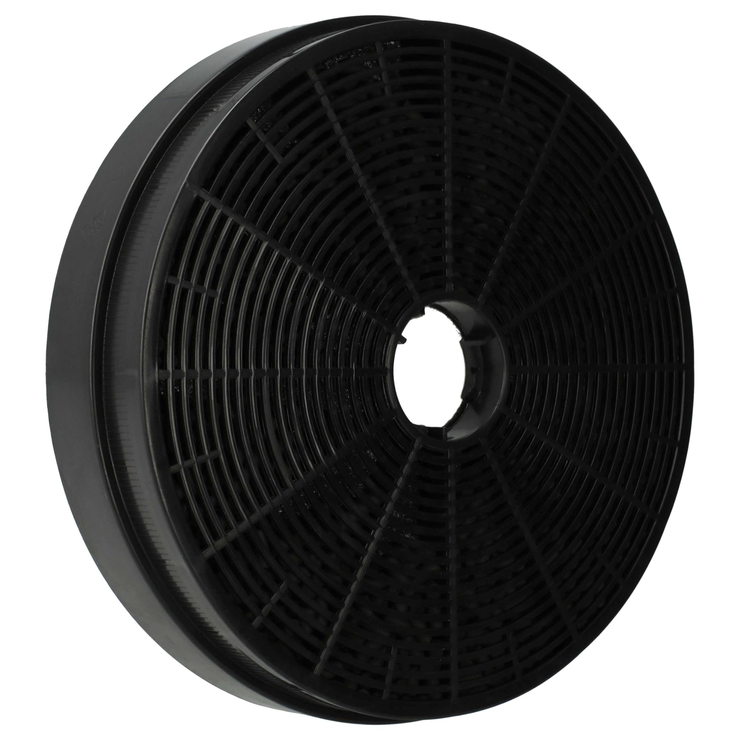vhbw 4x filtro de carbón activado compatible con Klarstein Skyfall Smart 10035379, 10035378 campanas cocina - 17,5 cm