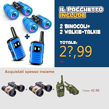 Dislocati Walkie-talkie Bambini, Giochi per Bambino 3-9 Anni