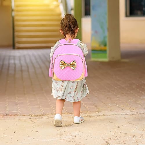 Miniatura 7 de Mochila preescolar para niños pequeños, para jardín de infantes, 11 pulgadas, color rosa