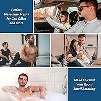 Vista 6 de Fragrance Oil, Charming Men's Set Diffuser Oil for Home, Soap & Candle Making Scents, Aromatherapy Essential Oils -Sea Breeze, Fireside Vanilla