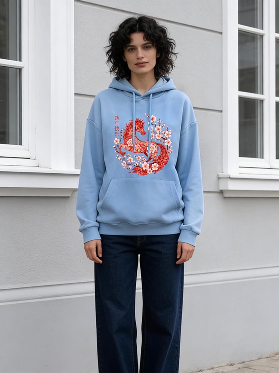 Chinese New Year Clothes for Women Chinese Clothes for Women Year of The Horse 2026 Sweatshirt - Image 6