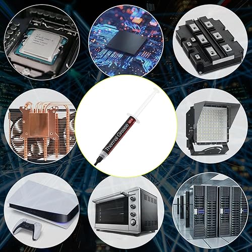 Miniatura 5 de GT-X Pasta Térmica CPU (0.21 oz) Compuesto Térmico (>12.8W/m.k), Pasta Compuesta para Disipador de Calor, Alto Rendimiento Basado en Carbono, Grasa