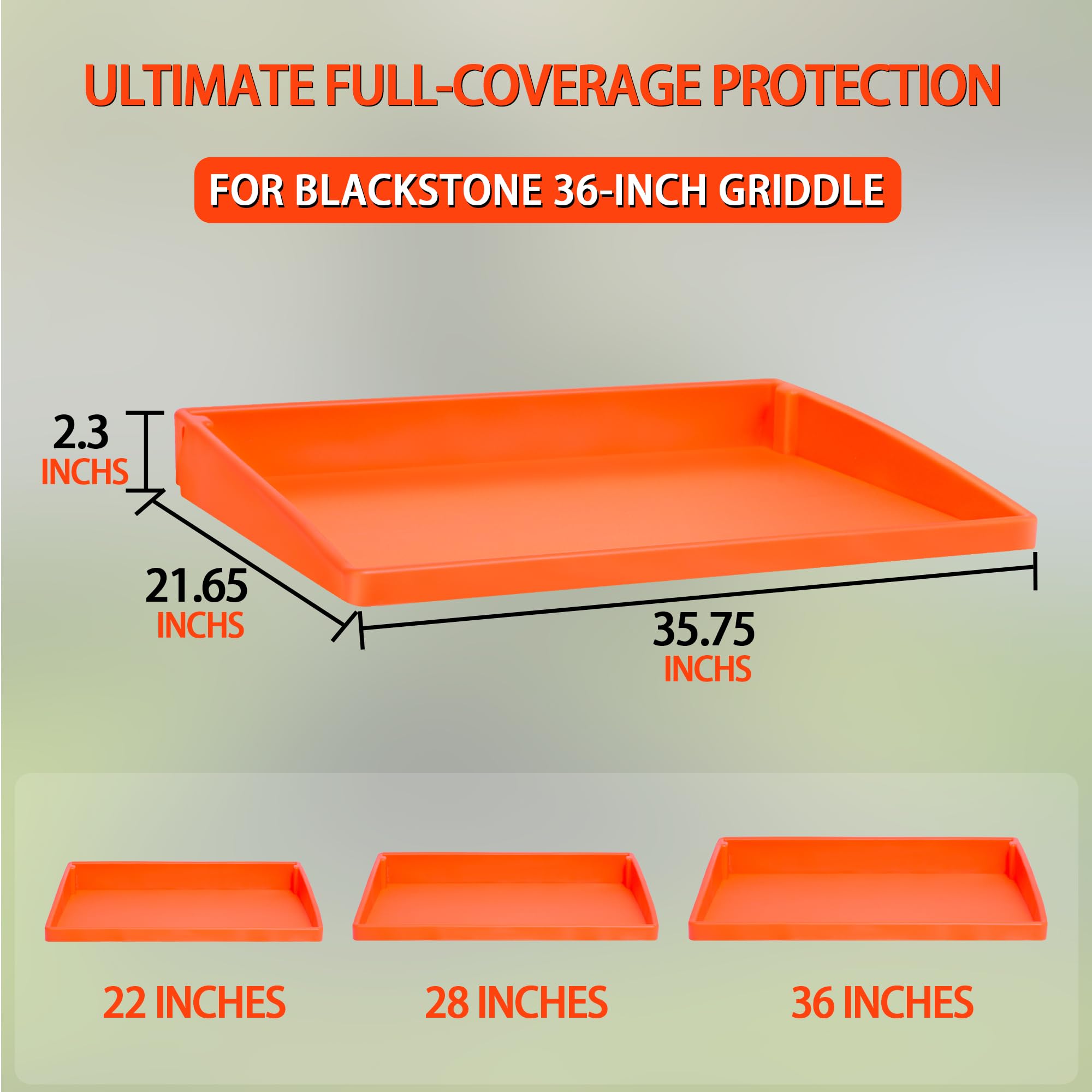 Upgraded Silicone Griddle Mat for Blackstone 36 Inch True Fully Wrapped Coverage Food-Grade Silicone Mat, Easy to Clean, Heat & Cold Resistant, Prevent Rust, Griddle Cover (Full-Cover 36
