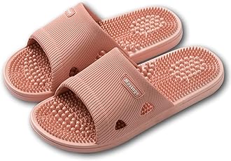 Acupressure Reflexology Bathroom Massage Slippers Shoes Sandals for Men& Women Home Shock Absorbing, Therapy Promoting Blood Circulation Myofascial Release Trigger Point
