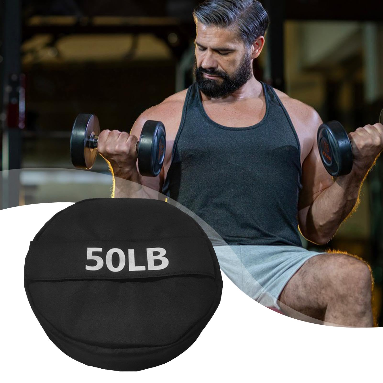 Bolsa para entrenamiento pesado genérica Unfilled | Sandbag de fitness personalizable para entrenamiento completo y núcleo | Durable Ejercise Weight Bag for Functional Training, and Conditioning