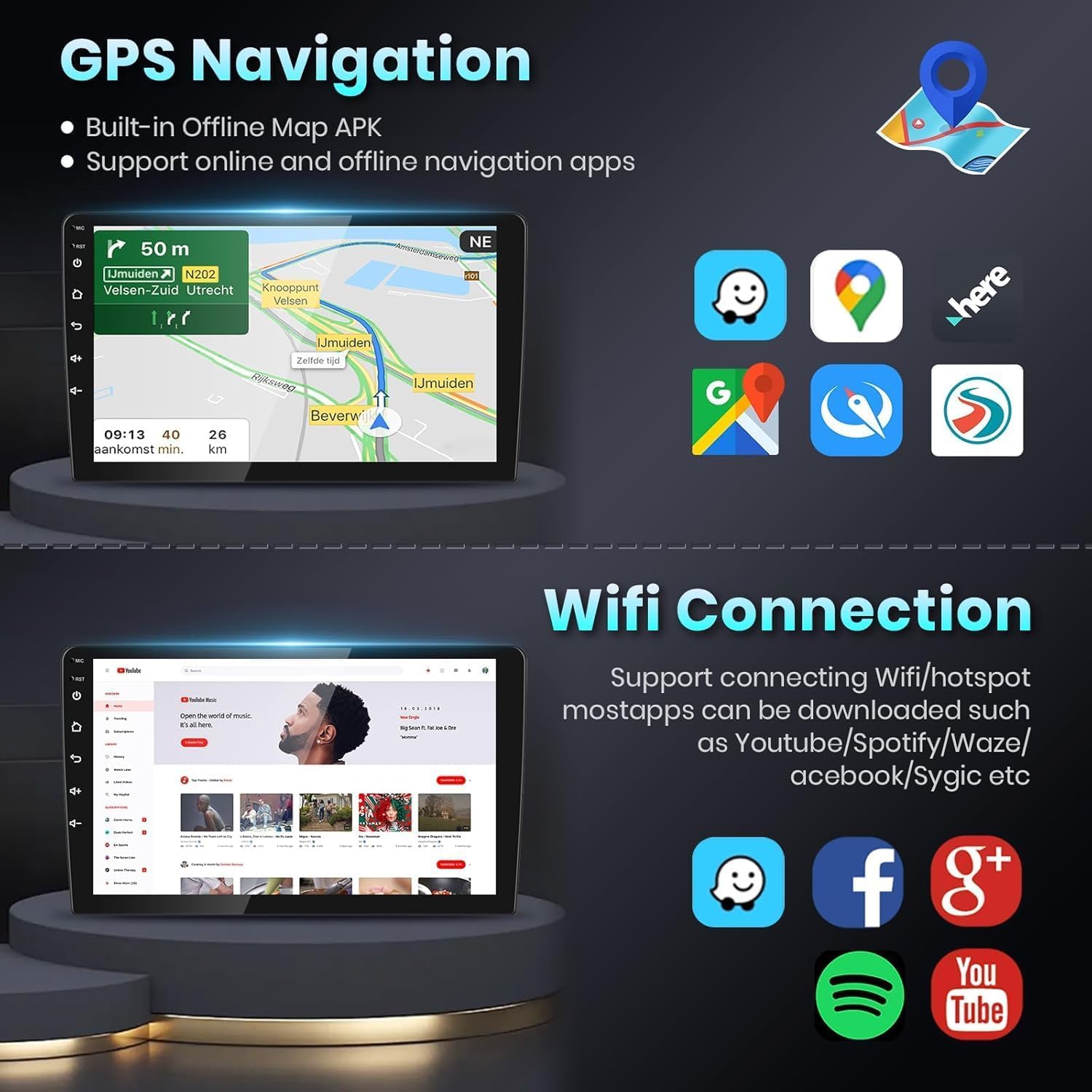 Amazon.co.jp: Rolax Android 14 2-Din カーラジオ、DVDプレーヤー