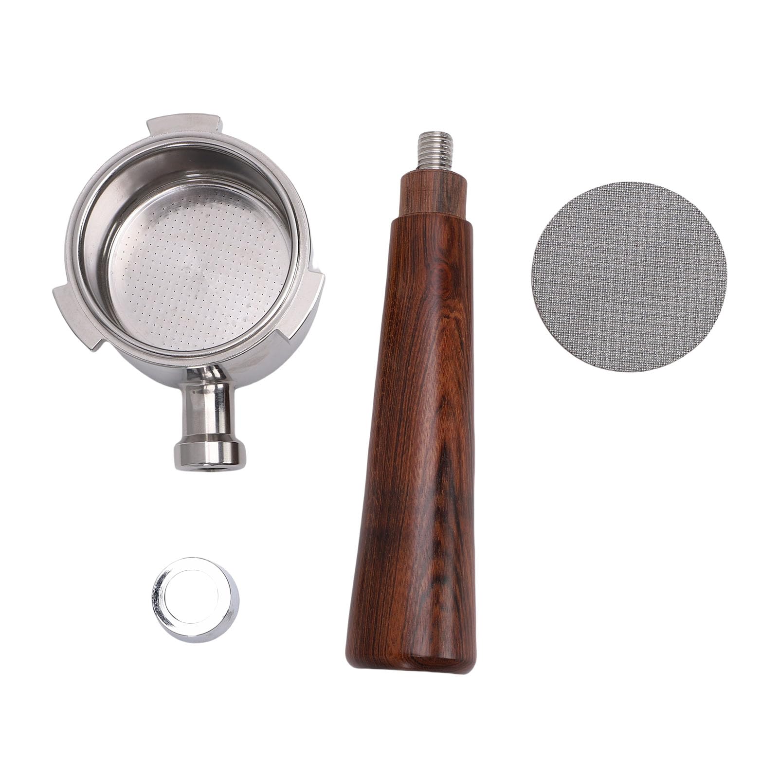 Fdit Portafiltro sin Fondo 51 Mm, Diseño Universal de 3 Orejas con Cesta de