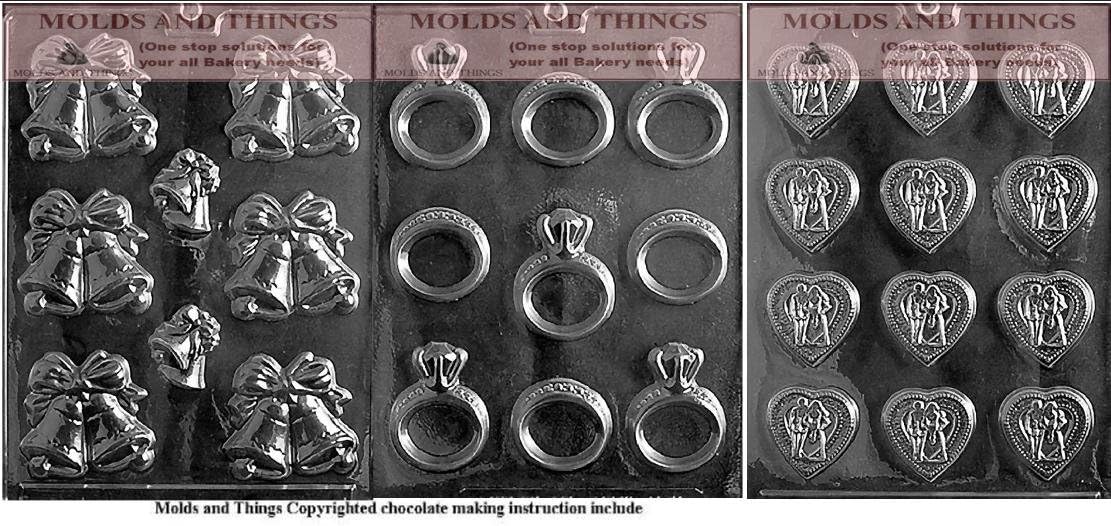 Wedding Chocolate Molds with molding Instructions
