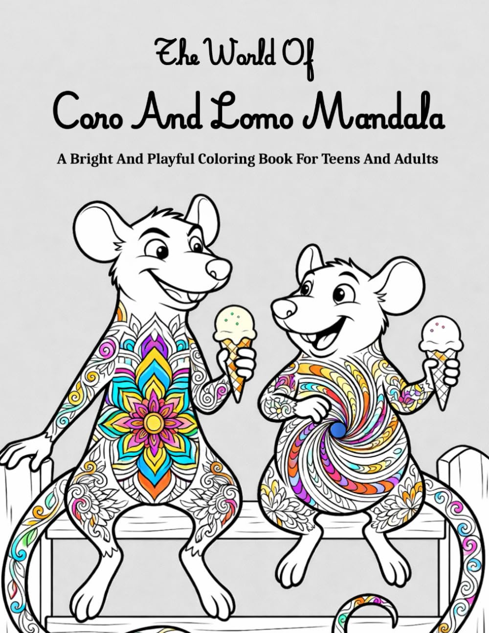 The World Of Coro And Lomo Mandala: A Bright And Playful Mandala Coloring Book For Teens And Adults To Reduce Overthinking, Relieve Stress And Anxiety, And Enhance Creative Skills