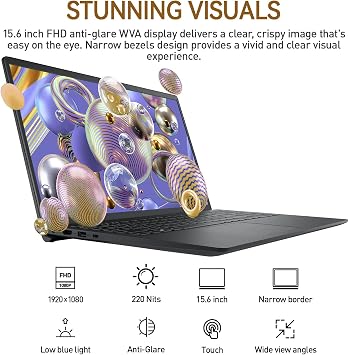 Dell Inspiron 15 Laptop Touchscreen Computer, 15.6 FHD IPS Touch Screen Business Laptop, 13th Gen Intel Core i5-1334U (10-Cores, Beat i7-1255U), 32GB RAM 1TB SSD, Windows 11 Pro, 10-Key Number Pad