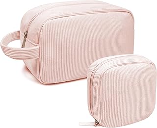 KOTORA 2 bolsas de maquillaje de pana para bo...