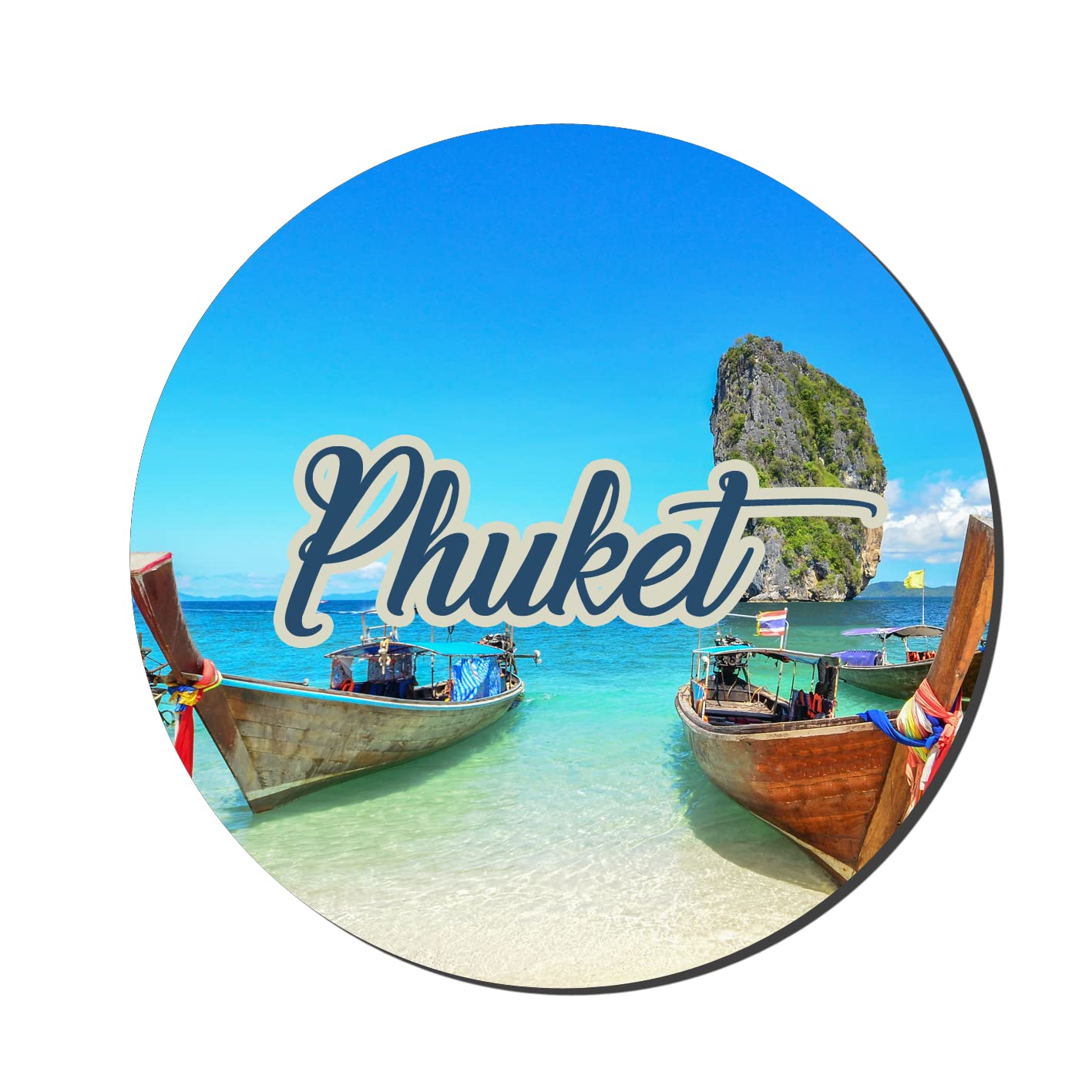 Prints and Cuts Phuket Nature Decorative Large Fridge Magnet