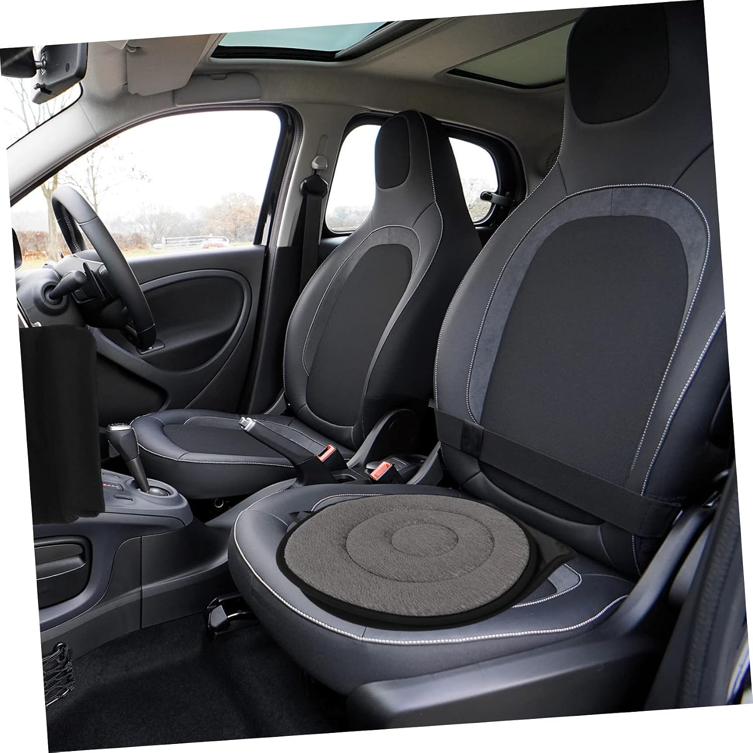 Mikinona Rotating Seat Cushion for Chair Swivel Car Seat Pad Non-Slip Lightweight