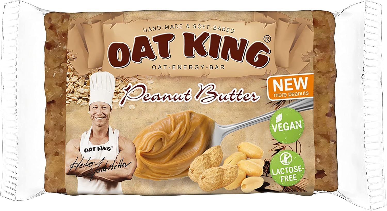 LSP Oat King Riegel Peanut Butter 10x95g, 1er Pack (1 x 950 g) Amazon
