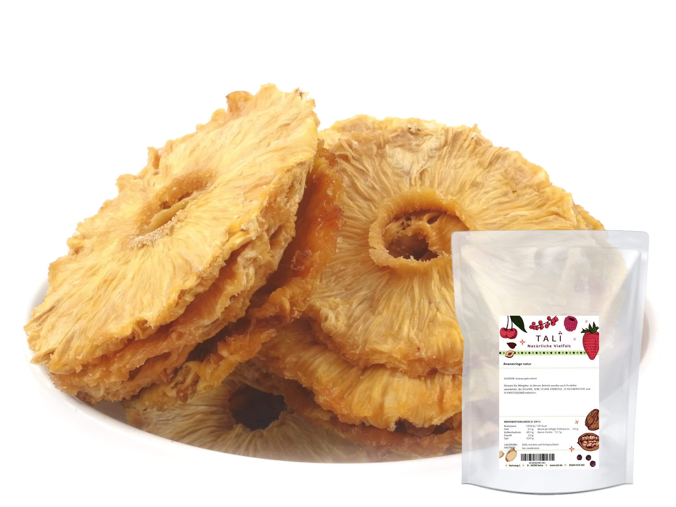 TALI Ananasringe natur 1000 g