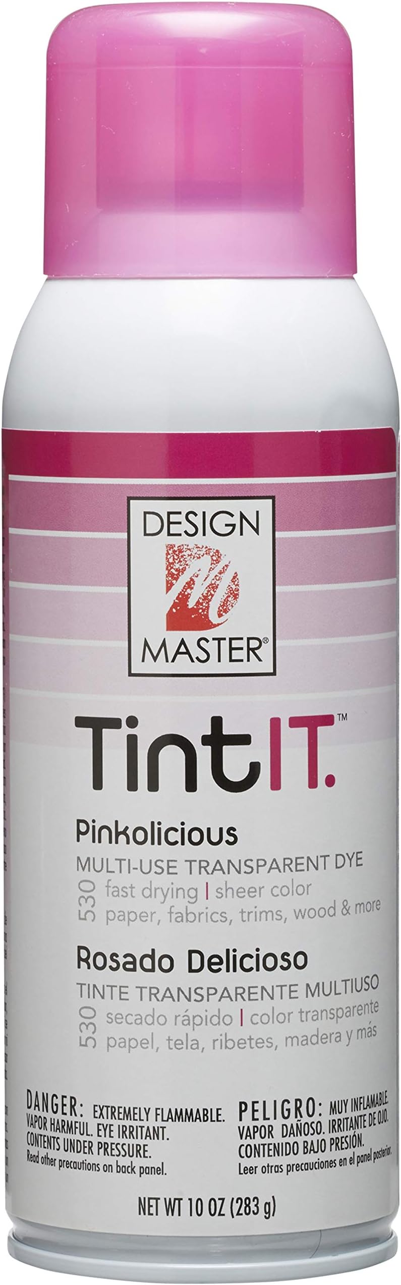 Design Master Tint IT Transparent Dye Spray Paint, 10-Ounce, Pinkolicious