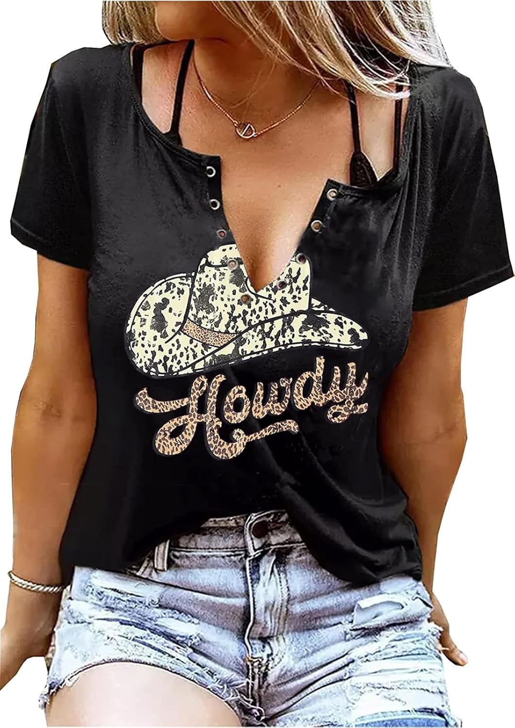 Country Music Shirt for Women Cow Skull Shirts Western Graphic T Shirts Rodeo Cowboy Short Sleeve Casual Tee Tops