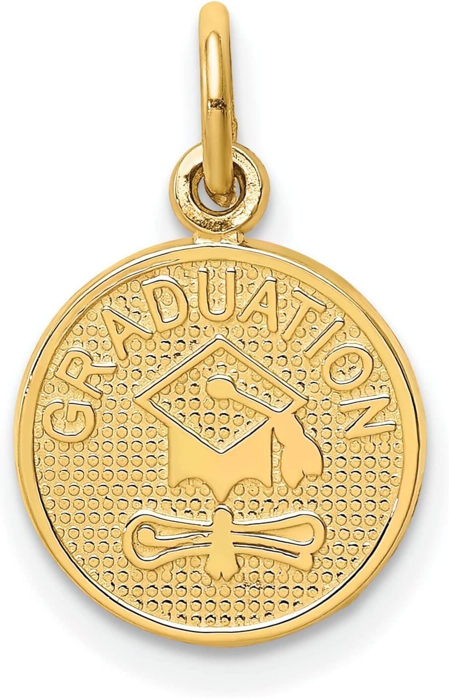 Amazon.com: 14K Gold Graduation Cap & Diploma Disc Charm Graduate ...