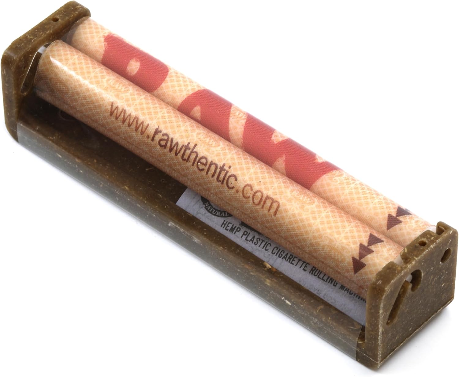 Raw Natural Rolling Papers Hemp Plastic Cigarette Rolling Machine, 110mm King Slim Size, 2 Count (Pack of 1)