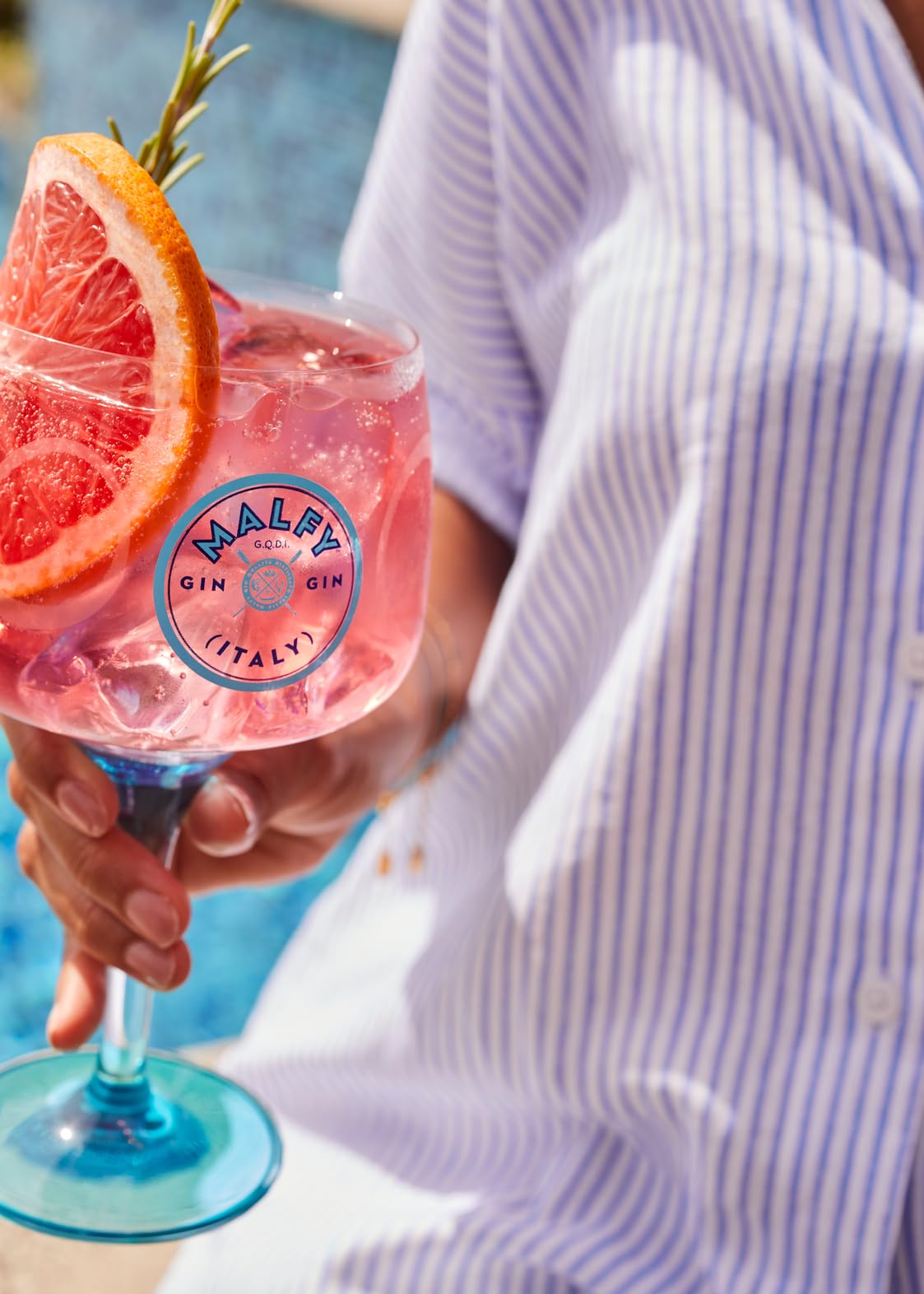 Malfy Gin Rosa, Gin Italiano con Pompelmo Rosa Siciliano e Rabarbaro, 9 Botaniche, vol 41%, 70 CL