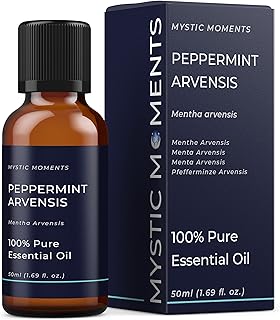 Mystic Moments | Peppermint Arvensis Essential Oil 50ml - Pure & Natural Oil for Diffusers, Aromatherapy & Massage Blends ...