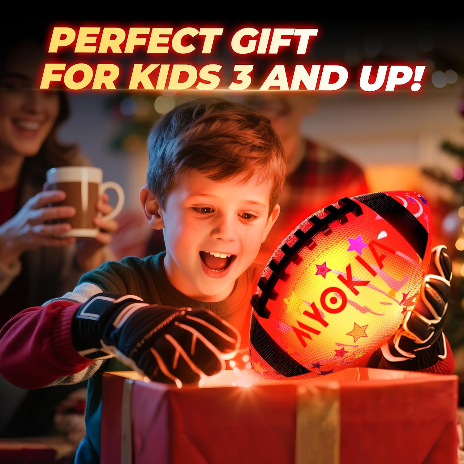 Rechargeabale Light Up Football Birthday Gifts for Kids 8-15+ image 4