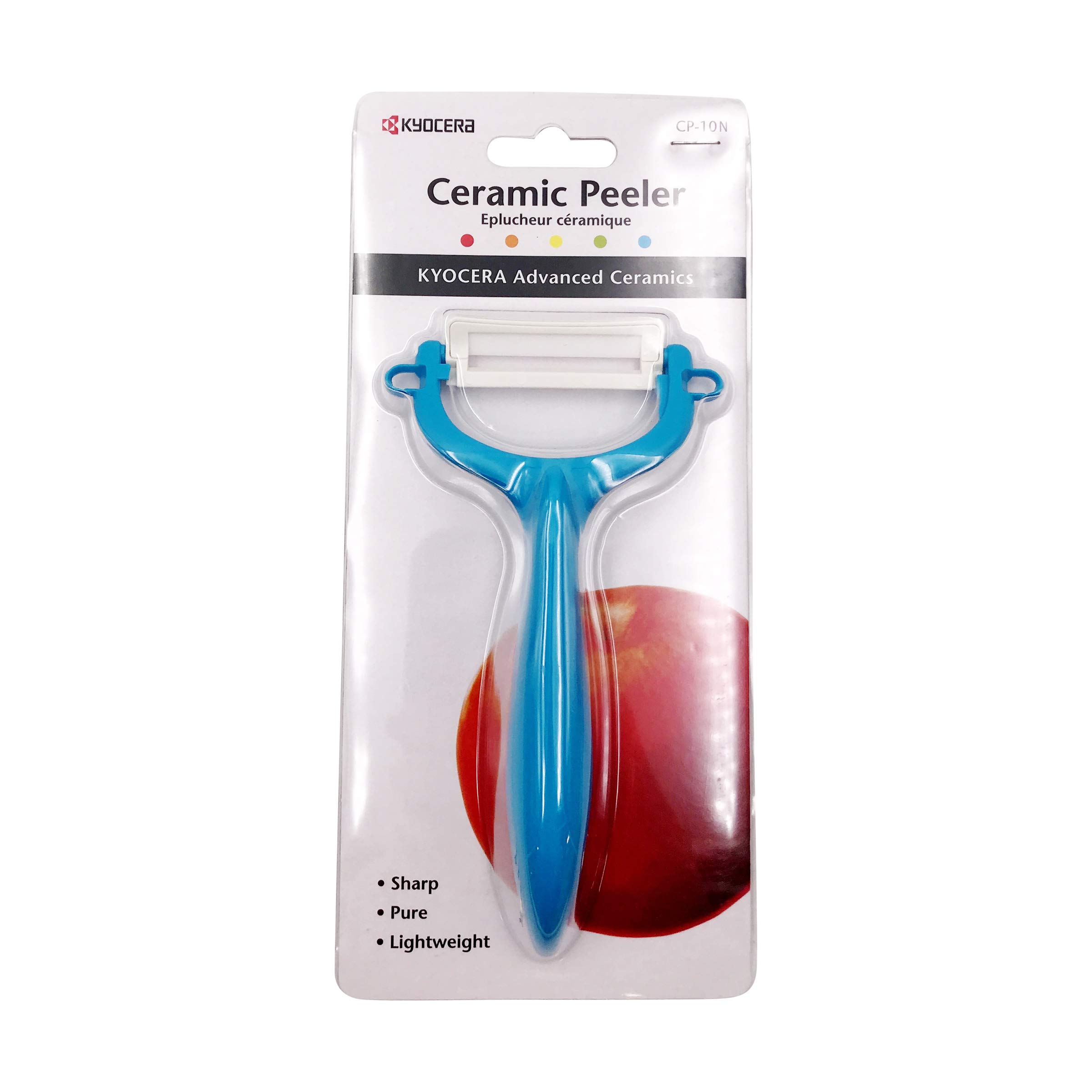 Ceramic Y Peeler, One Size, Blue