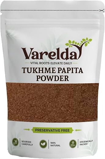 VARELDA Tukhme Papita Powder - Papita Beej Powder - Carica Papaya (4000 Grams)