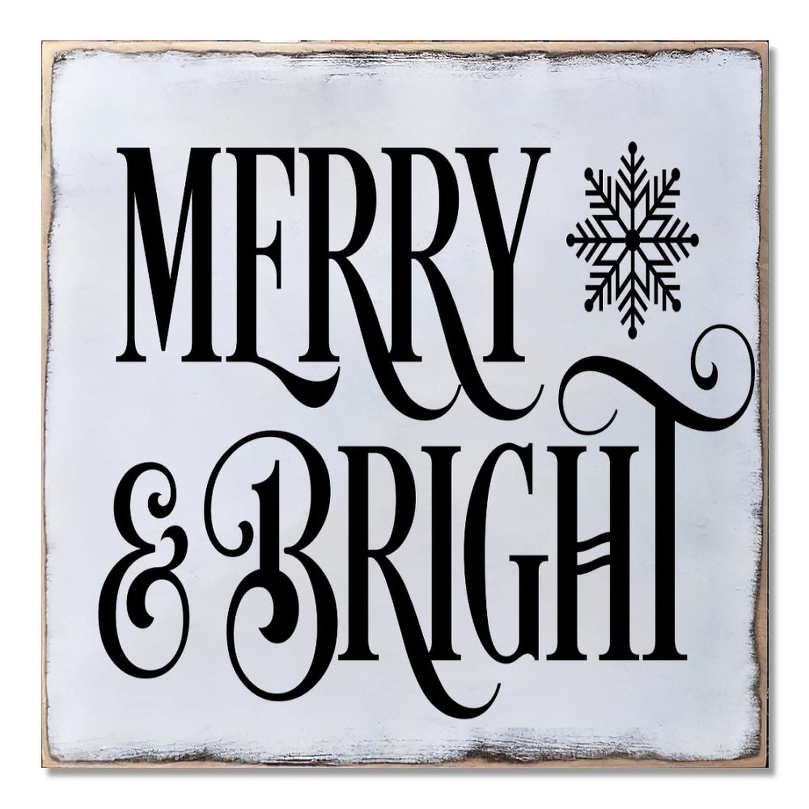 Décoration de Noël pour porche Merry & Bright ambiance chalet bois