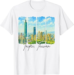 Taipei Taiwan Travel Brushstroke Meet Me In Taipei Souvenir T-Shirt