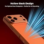 SmallRig FilMov Bumper Phone Case for iPhone 17 Pro, Hollow Back Design with Lens Backplate, 67mm Filter Adapter Compatible with Phone Gimbal Stabilizers, for DJI for Insta360, Orange- 5792
