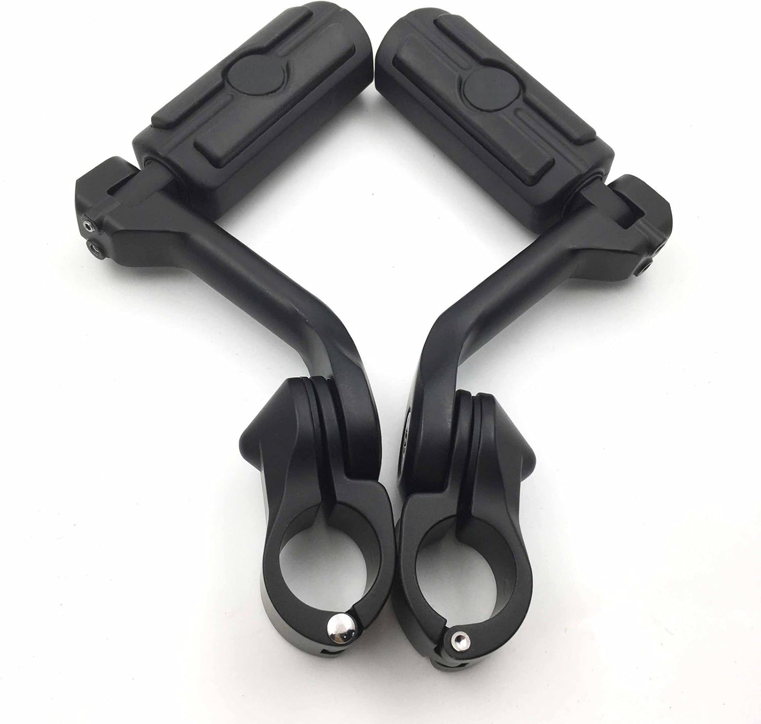 XKMT-Black 5" Long Foot Peg Kit 1.25" Engine Guard Compatible With Softail Deluxe FLSTN [B01N76MDAT]