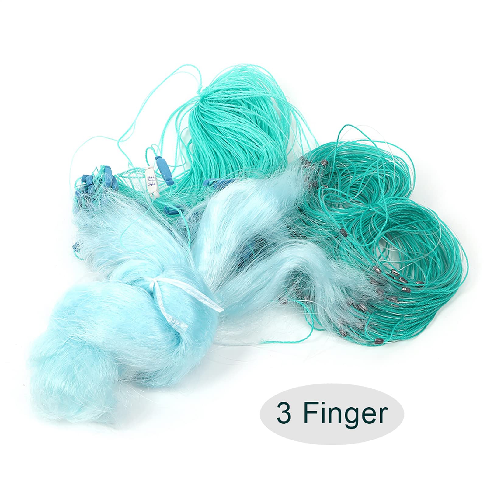 Rete Da Pesca A Lancio Manuale 50m X 1,5m | Rete A 3 Strati Per Pesci, Trappola Per Carpe E Pesca Con Esche - Foto 9