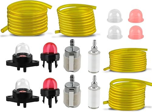 Miniatura 6 de Fuel Lines 530095646 - Filtro de combustible para motosierra Hus Ryobi Homelite Craftman, cortadora de cuerdas, soplador de hojas de 2 tiempos Echo