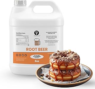 Dolce Flav Root Beer Extract – 8 Ounce Oil-Soluble Kosher, Sugar-Free, Concentrated Classic Root Beer Flavoring for Baking, Chocolates & Desserts