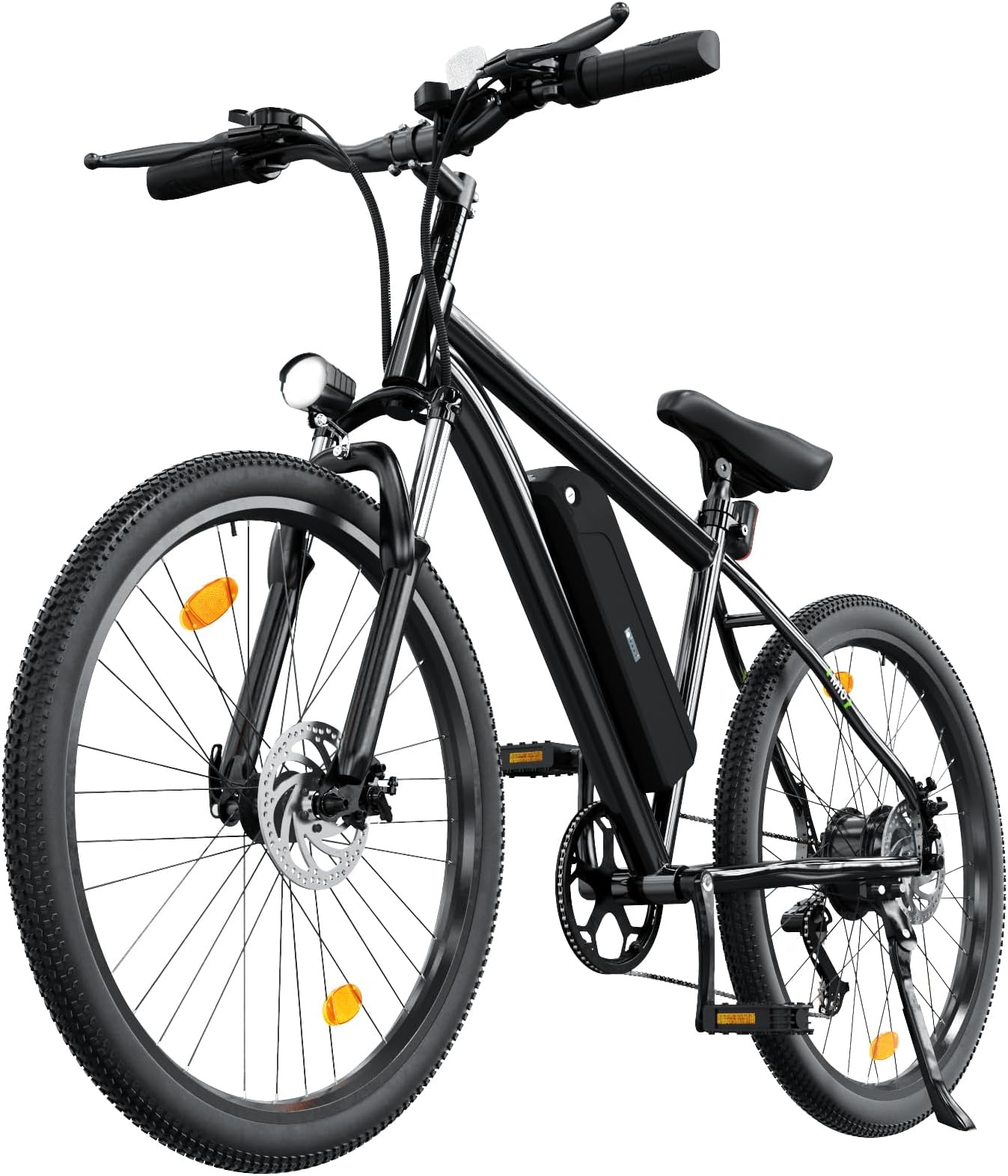 35-Speed Electric Bike for Adults 750W 26" Tire Commuting Electric Mountain Bike 20MPH Range 55+ Miles 374.4Wh Removable Battery Front Fork Suspension Fenders Lightweight Electric Bicycle,Black