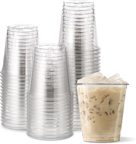HAKOWARE - Vasos fríos de plástico desechables ultra transparentes de 8 onzas, vaso desechable de 8 onzas para bodas y fiestas, vasos de cóctel de