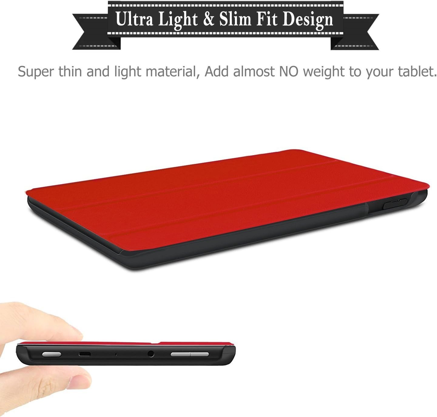Previous Generation Fire HD 8 Tablet Case -Protective Cover with Auto Wake/Sleep for Fire HD 8 Tablet 7th and 8th Generation, 2017 and 2018 Release