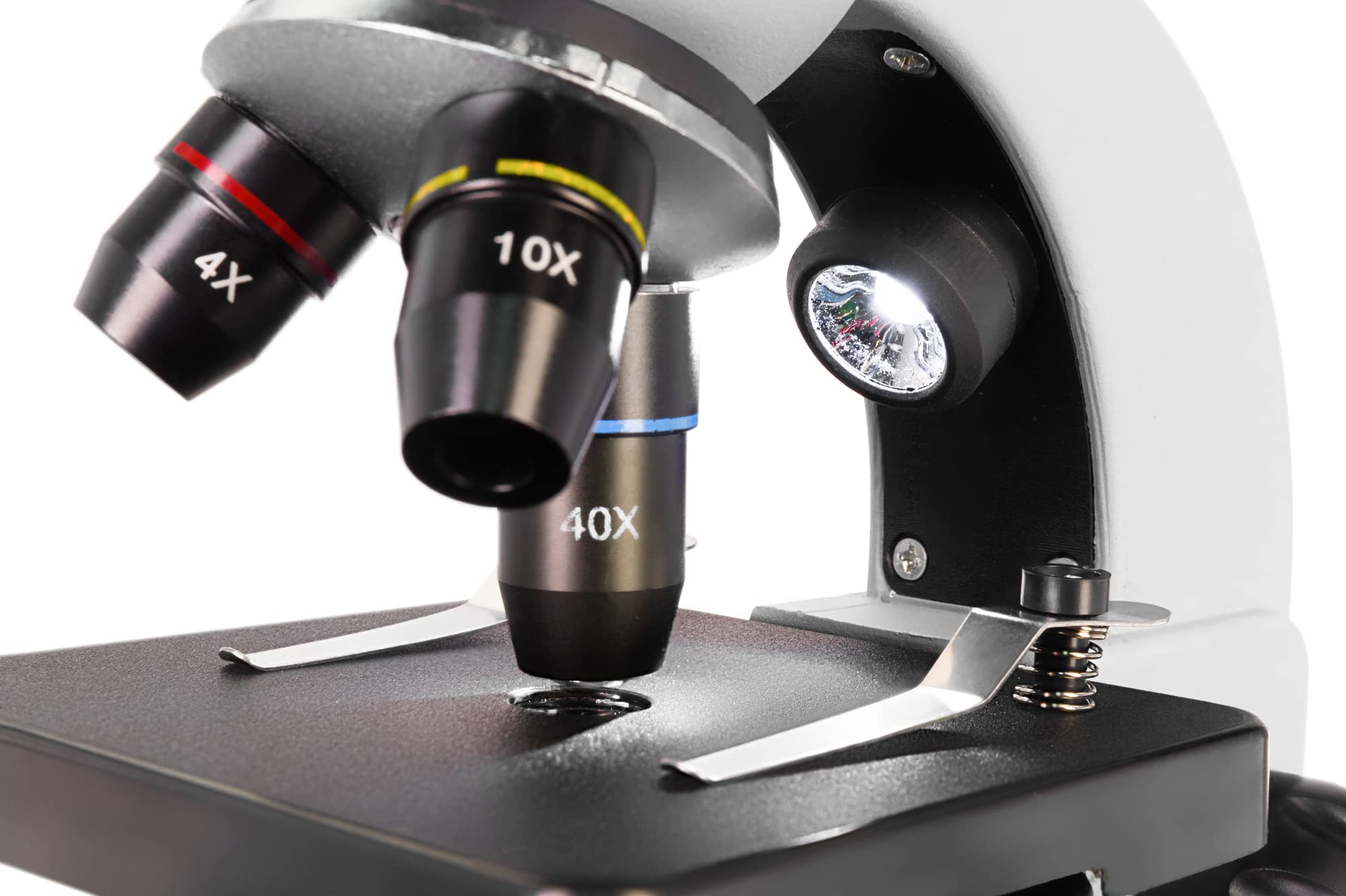 Discovery Nano Polar Microscopio Didattico Digitale, Leggero e Portatile, Per Ragazzi e Principianti, Con Fotocamera Da 0,3 MP e Un Coloratissimo Libro in Italiano, Bianco