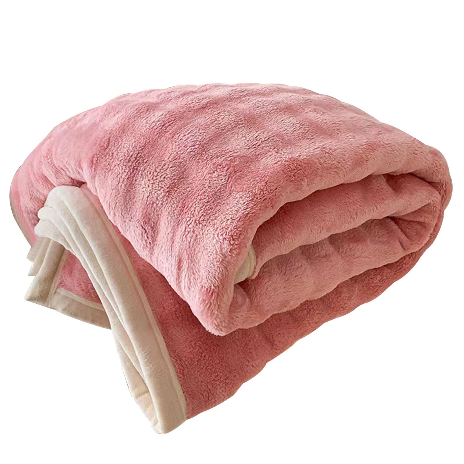Nucelit Cuddly Plushie Blanket, Plain Couch Throw Blankets for Couch or Bed Soft and Warm Bedspread Plush Blanket