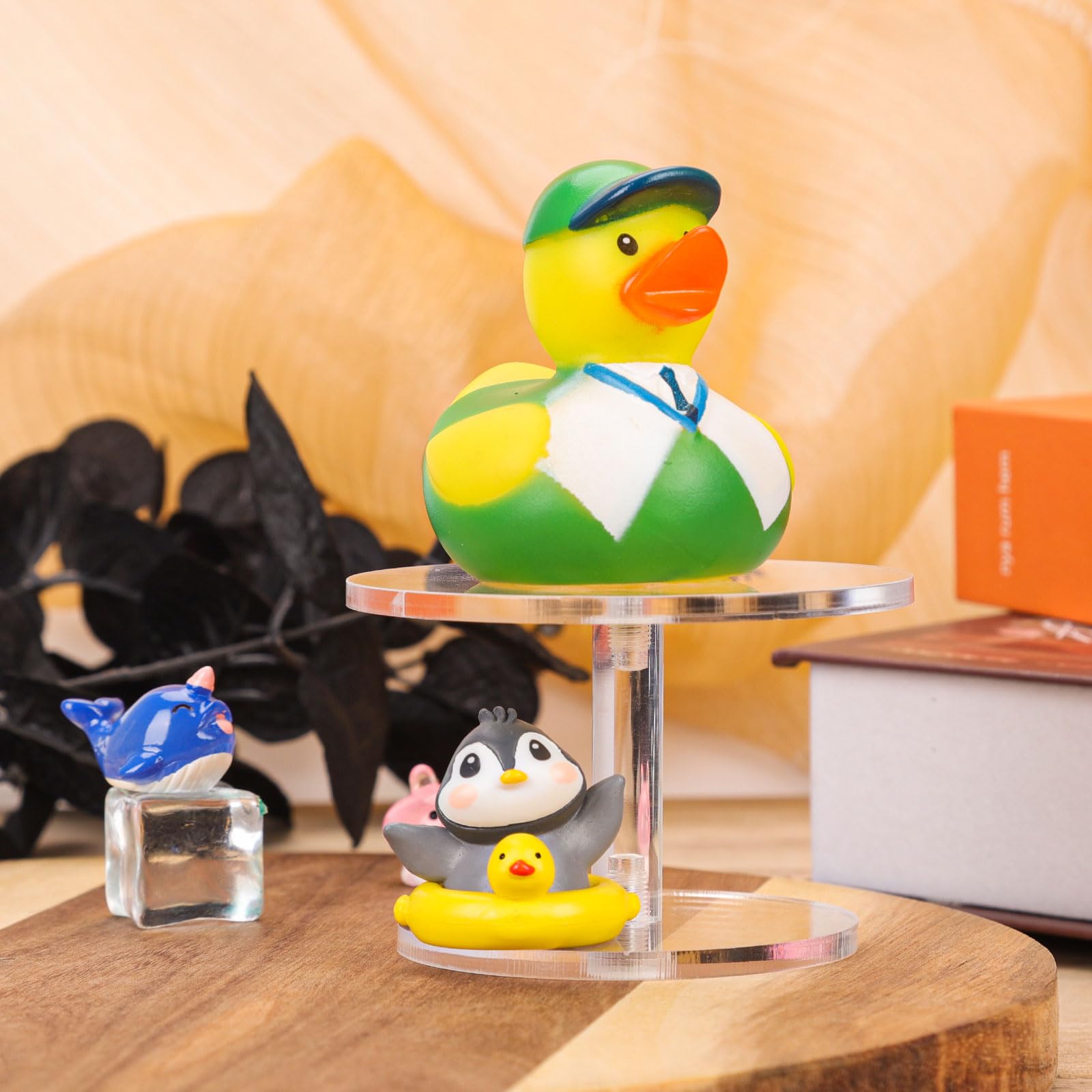 3 szt. Akrylowe Podstawki Bojowe, Podstawki Bojowe Flying Miniatures do DND Stojaki na Miniatury Wyswietlacz Akrylowy Wspornik Pólka do Planszy RPG i Malych Ekspozytor na Figurki