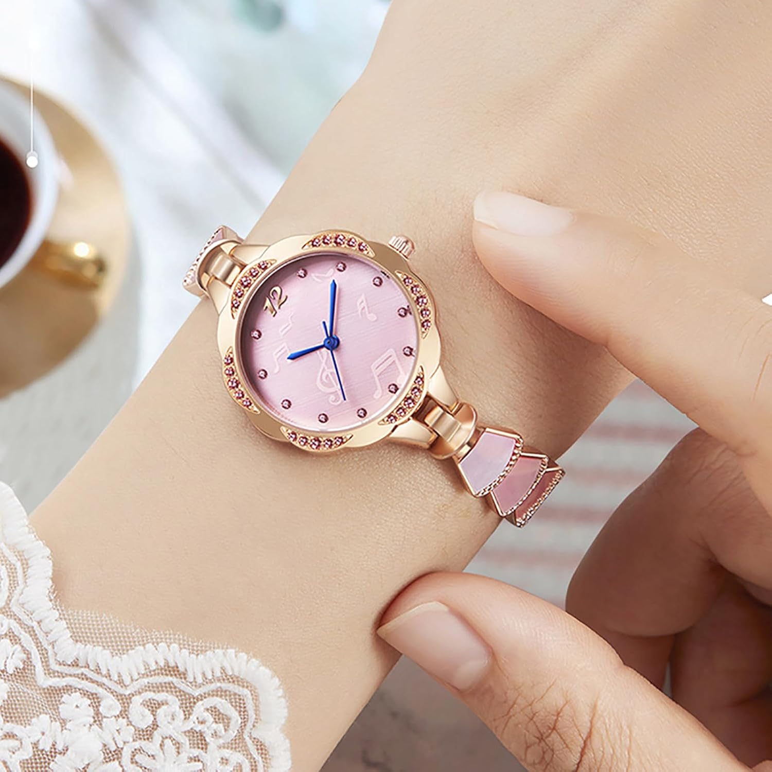 BESTKANG Elegant Petite Bracelet Watches for Women Waterproof Analog Dress Diamond Women's Watch