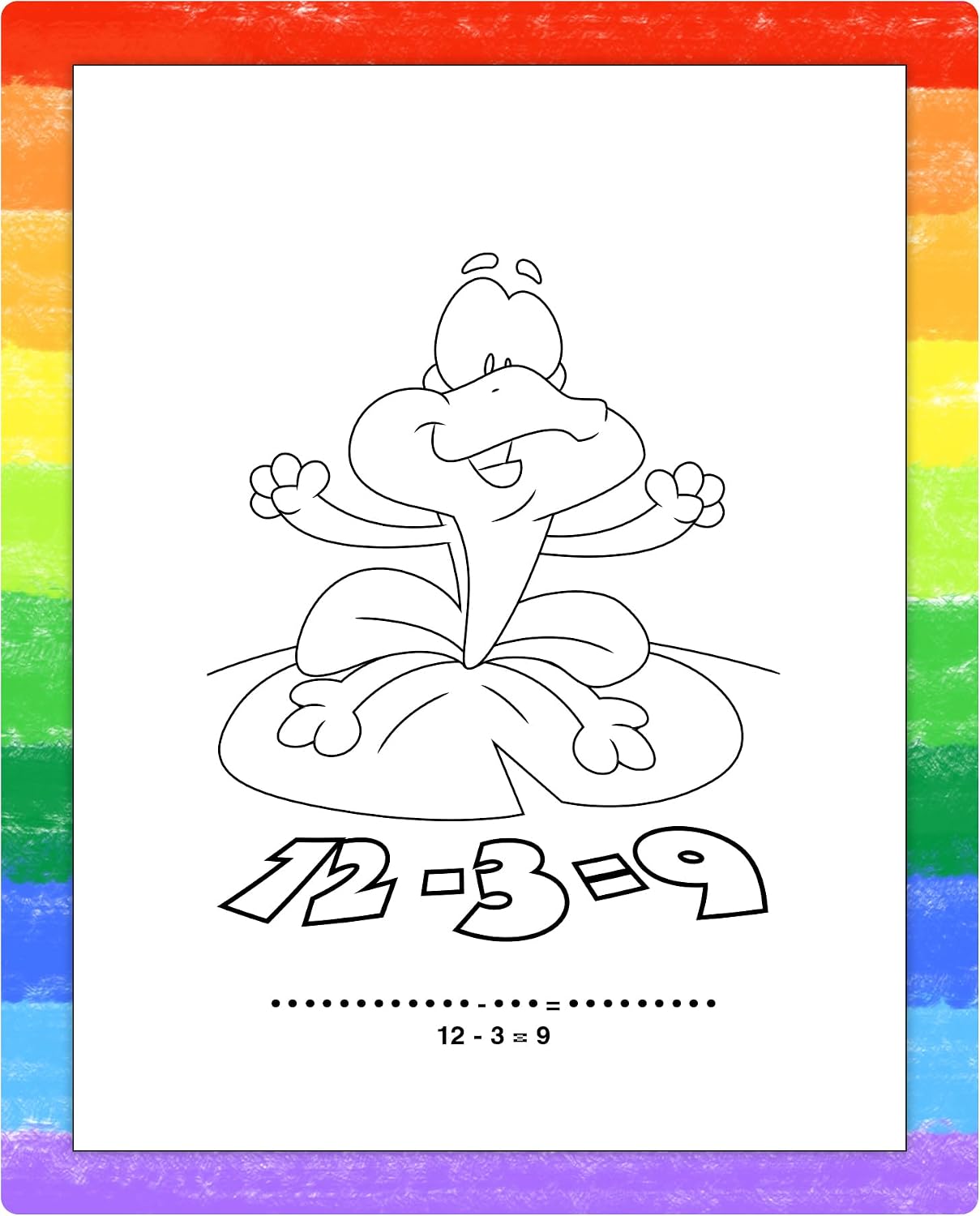 ZOCO - Subtraction Fun - Mini Activity Pads (50 Bulk Pack Without Crayons) - Preschool Learning, Coloring, Games, Mazes, Word Search, Puzzles, Activities for Kids